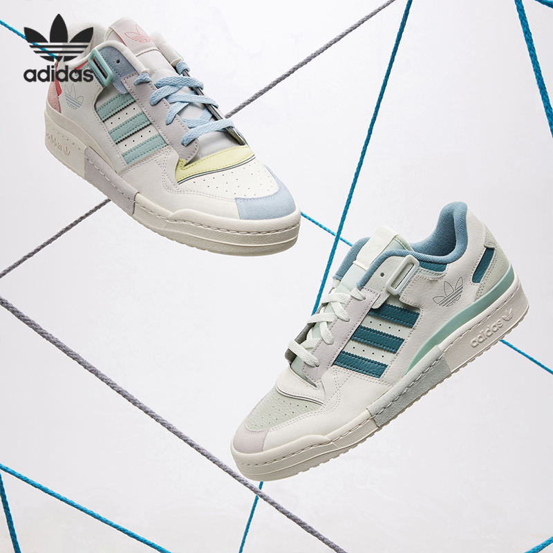 Adidas/阿迪达斯正品 FORUM三叶草男女舒适休闲板鞋 GX4587-图0