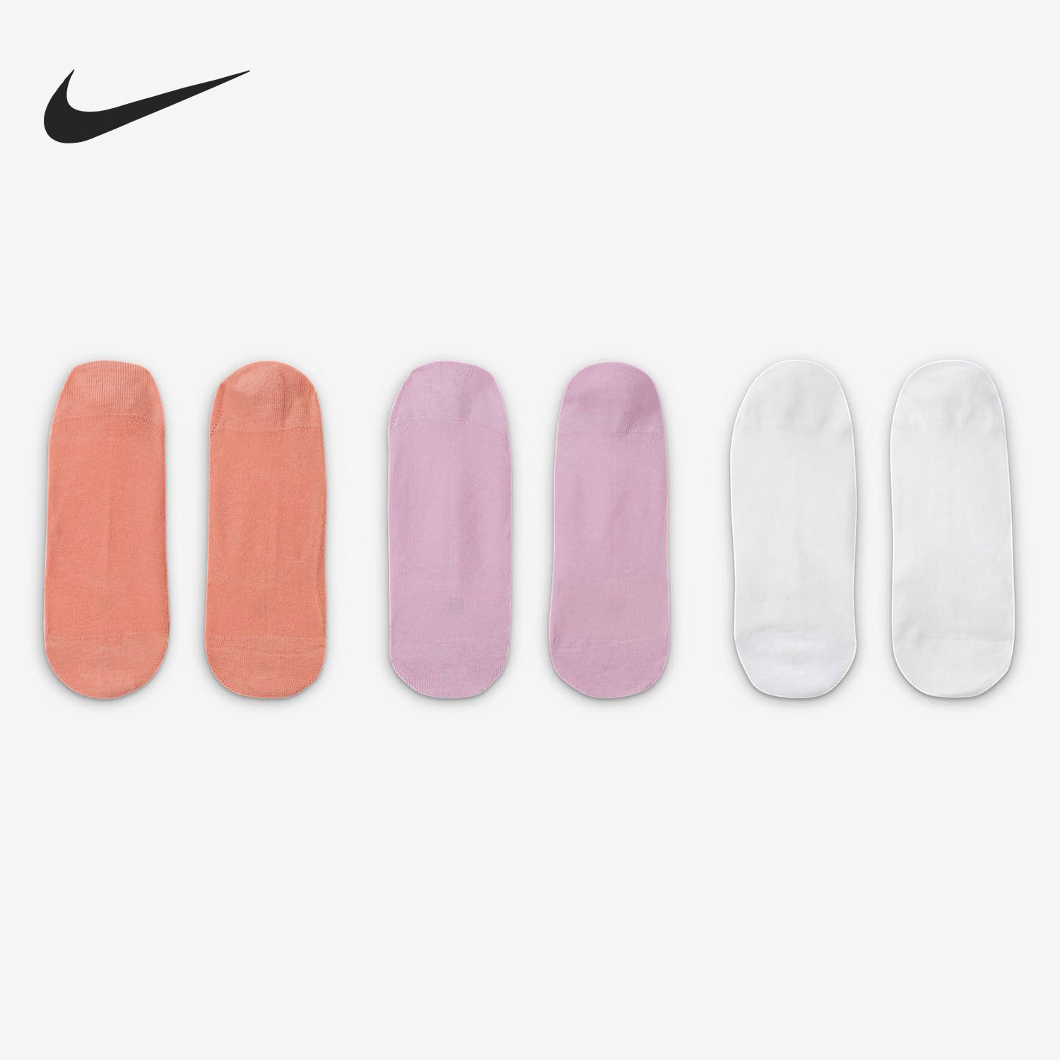 Nike/耐克正品女子透气船袜训练运动袜（3 双）SX4863-915 - 图0