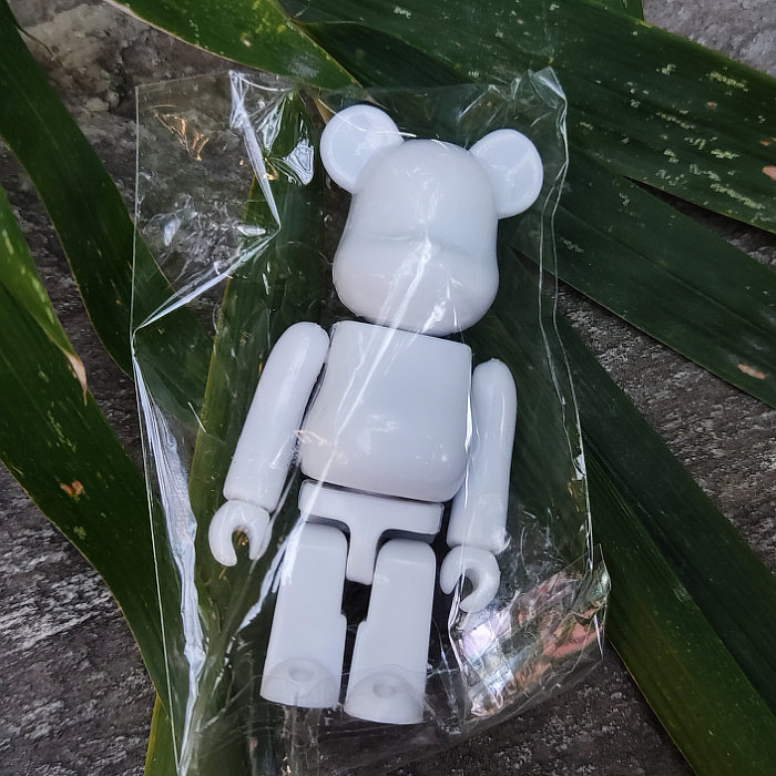 积木熊100%全白潮玩公仔DIY白模涂鸦手绘彩绘儿童上色填色白胚,淘宝优惠券,粉丝福利购,淘宝优惠卷