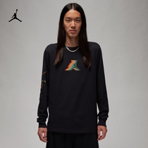 This is Street Dance 6 The same Jordan Official Nike Jordan Men Long sleeves T-shirt Pure cotton FB7456