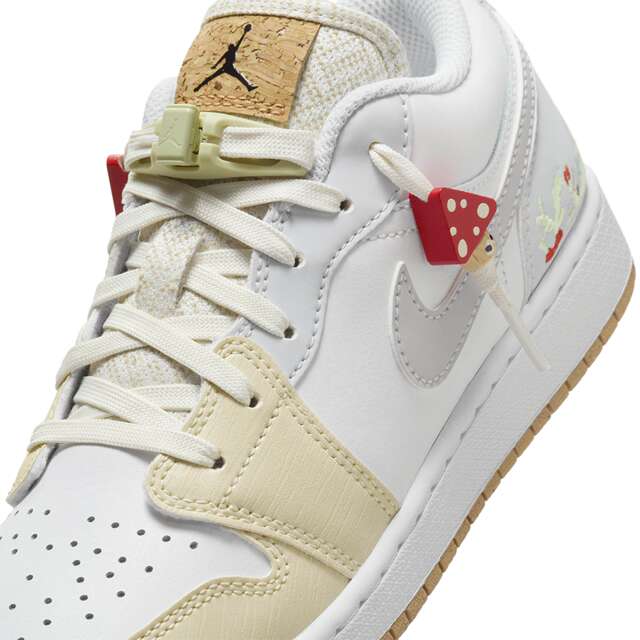 Nike Jordan AJ1 big children's plant embroidered pattern sneakers new ...