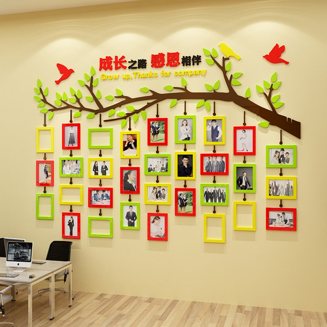 Employee Style Culture Wall Office Team Photo Wall