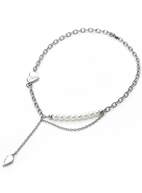 叠戴心形送女友吊坠项链刘宇同款