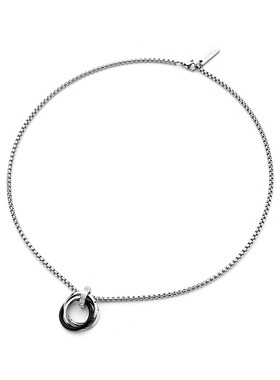 GUUKA不锈钢四环戒指相扣项链