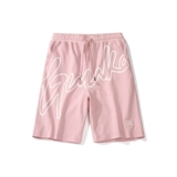 Летние розовые хлопковые шорты, штаны для влюбленных, свободный крой