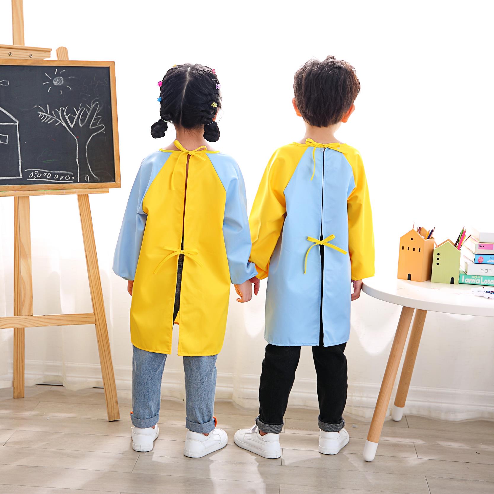 Children's painting smock painting waterproof and anti-dirty kindergarten
