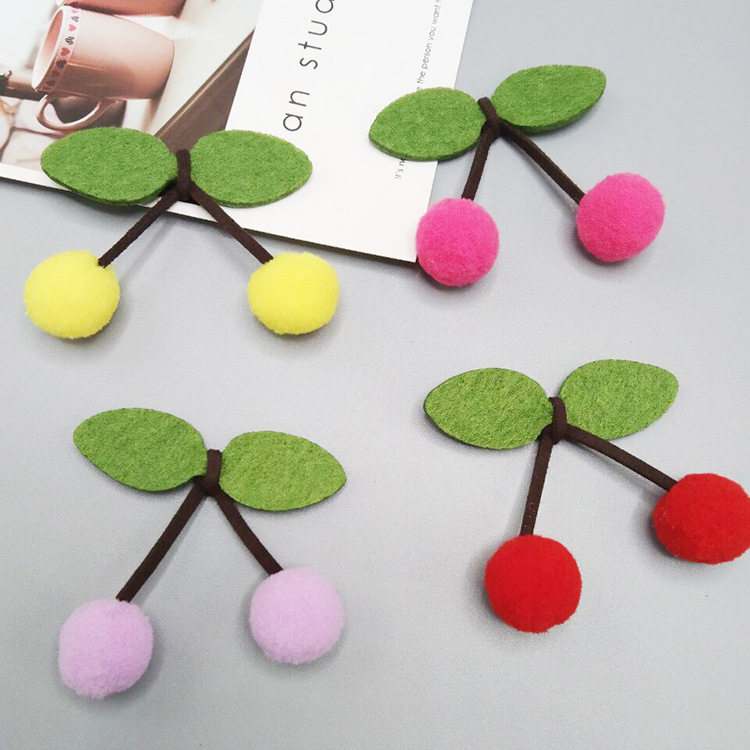 窗帘纱帘装饰配件小饰品可爱小樱桃毛球diy胸针帘门飘窗点缀挂饰,淘宝优惠券,粉丝福利购,淘宝优惠卷