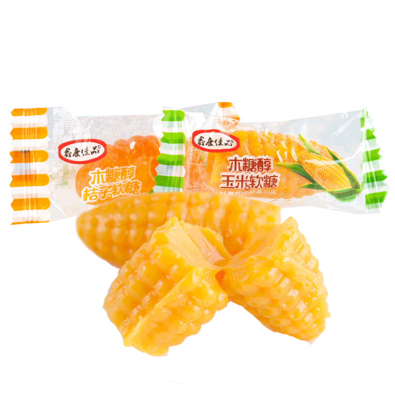 无糖精食品木糖醇玉米味软糖果孕妇老人吃零食