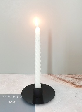 严选跨境欧式金色单头铁艺烛台蜡烛杯烛光晚餐道具家居装饰摆件