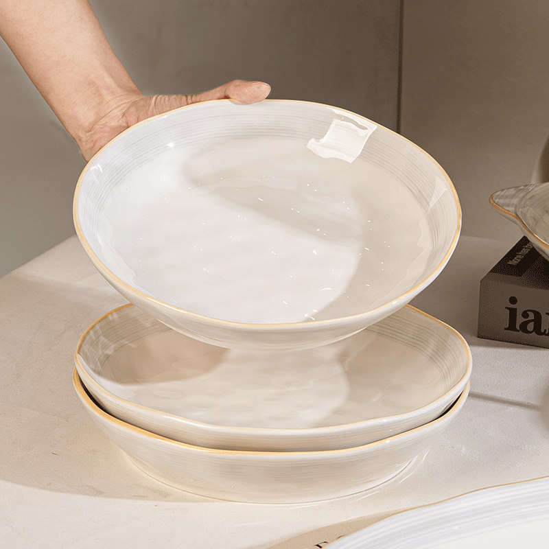 碗家用2025新款高颜值釉下彩陶瓷餐具组合碗碟漂亮的碗个人专用