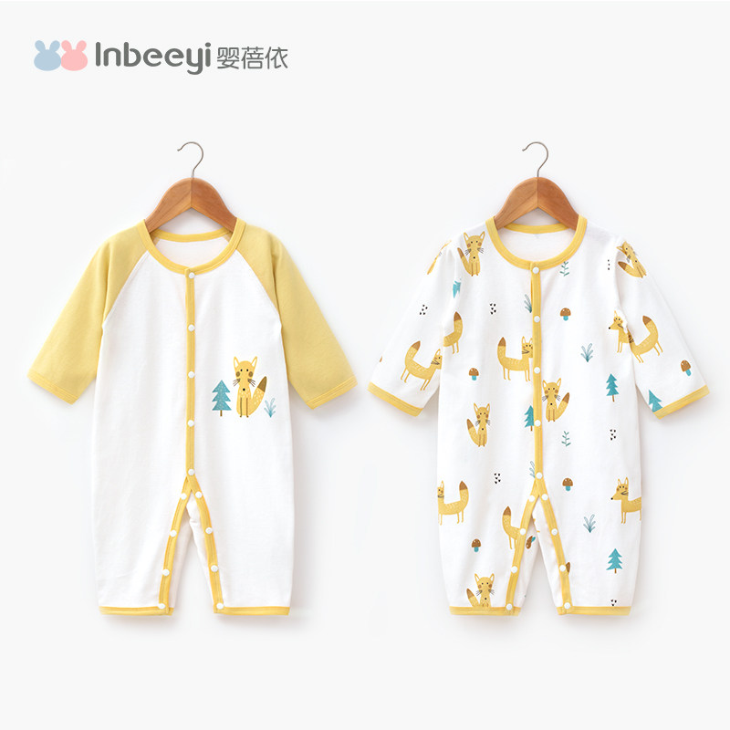 连体衣服新生儿春秋冬套装夏季哈衣 婴蓓依连身衣/爬服/哈衣