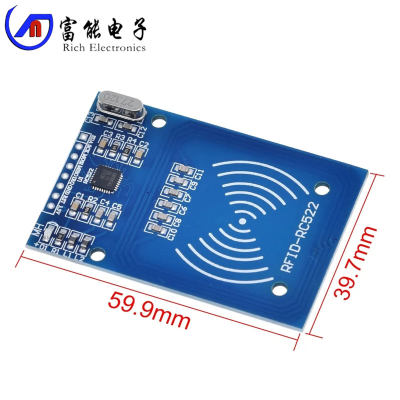 MFRC-522 RC522 RFID射频 IC卡感应模块送S50复旦卡钥匙扣-图0