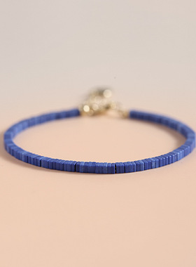 巴度蓝石女手链男手串学生日礼物性冷淡风潮复古个性风水晶