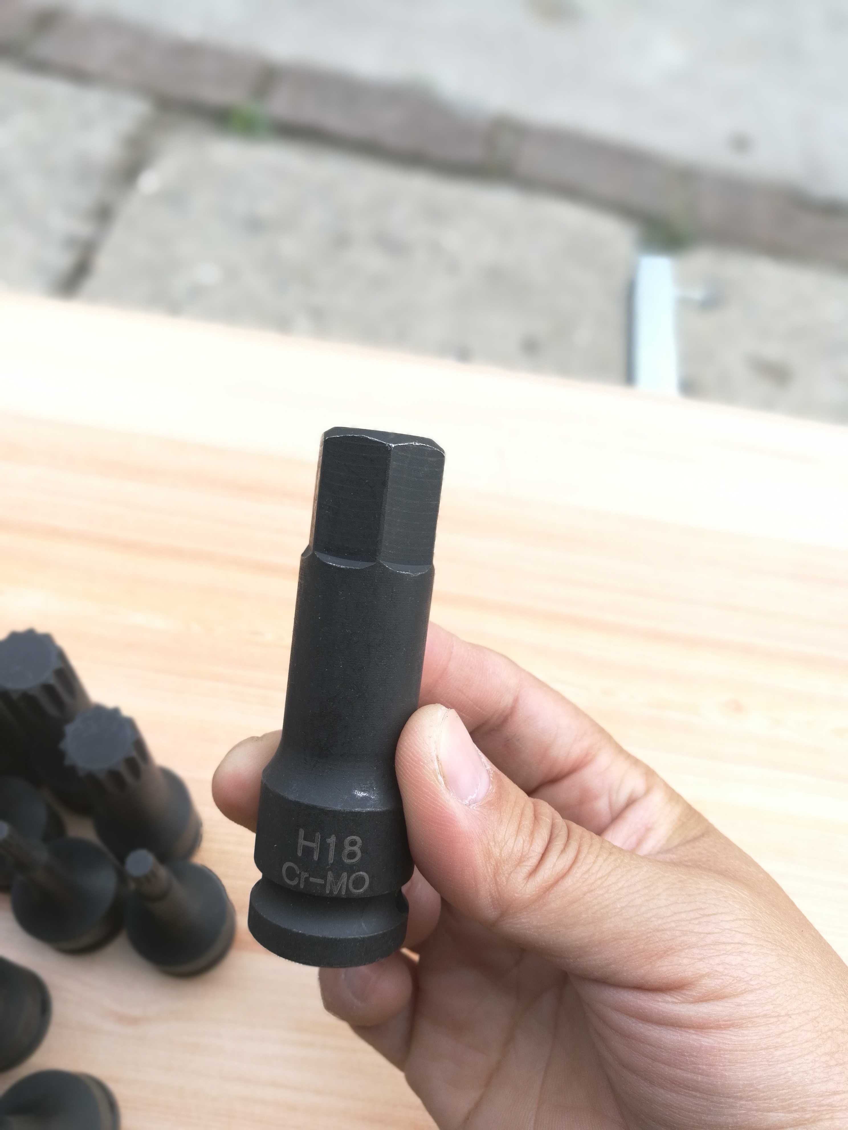 电动扳手套筒头气动风炮批头12.5mm接口内六角h419H21连体旋具头 - 图3