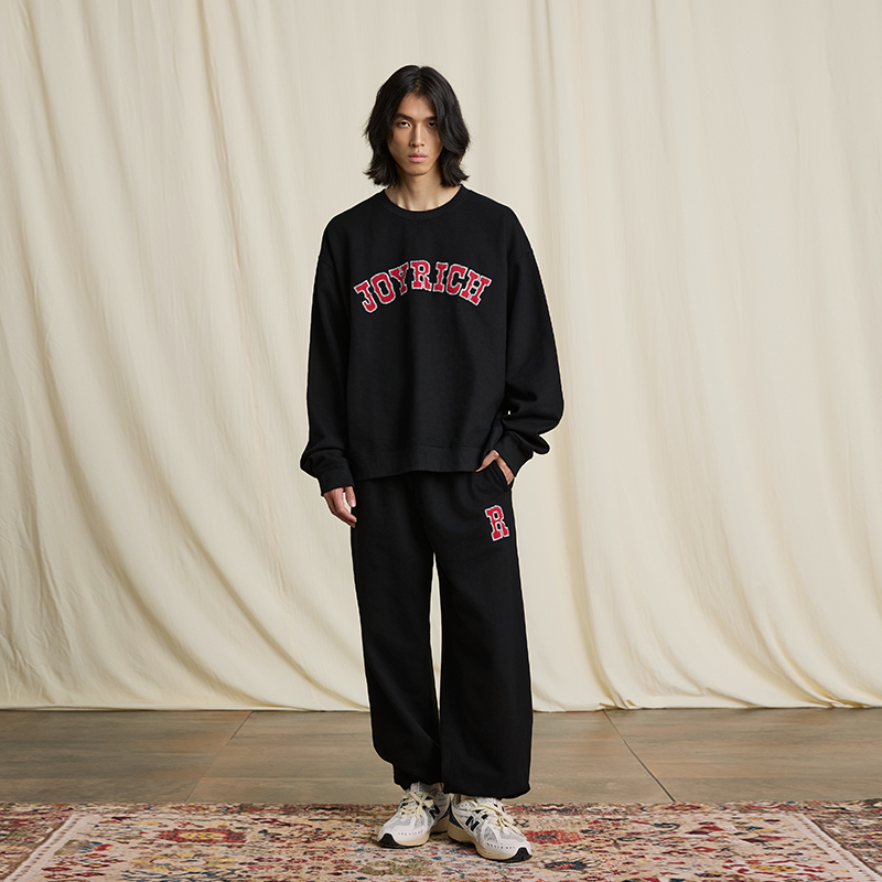 JOYRICH 2024秋冬新品男女同款重磅拉绒圆领卫衣卫裤休闲情侣套装