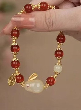 【畅销大爆款】平安扣素圈手链女环环相扣幸运珠轻奢礼物