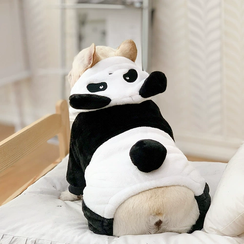 FA Dou Dou Do Dog Dog Dog с четырьмя яростными пандами Переплата сгустится, и анти -переживание маленьких средних собак зимних домашних животных осень и зима