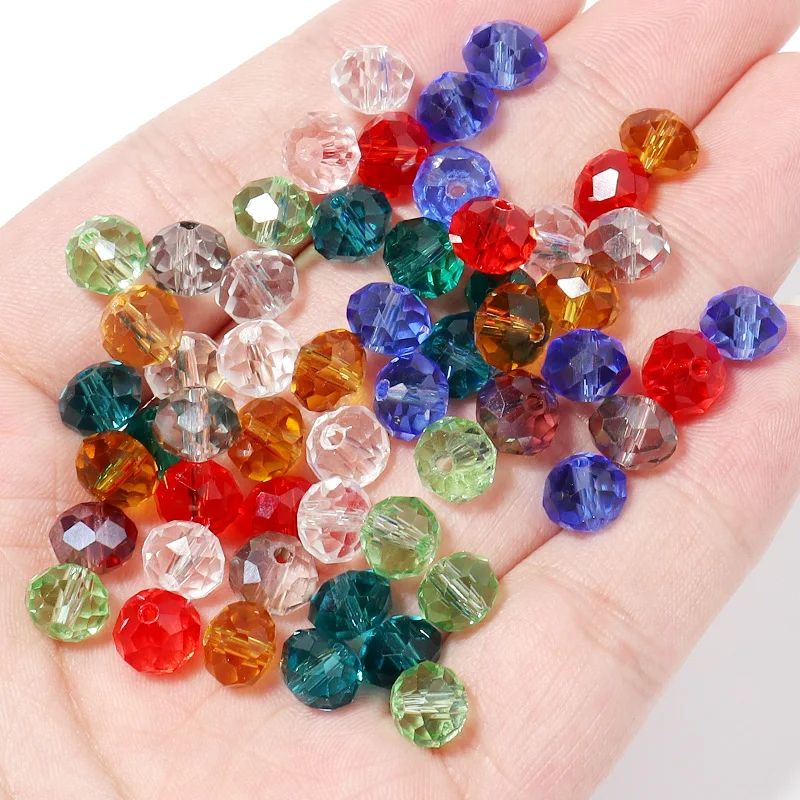 10-100pcs/Box 4 6 8 10mm Czech Crystal Rondelle Faceted - 图3