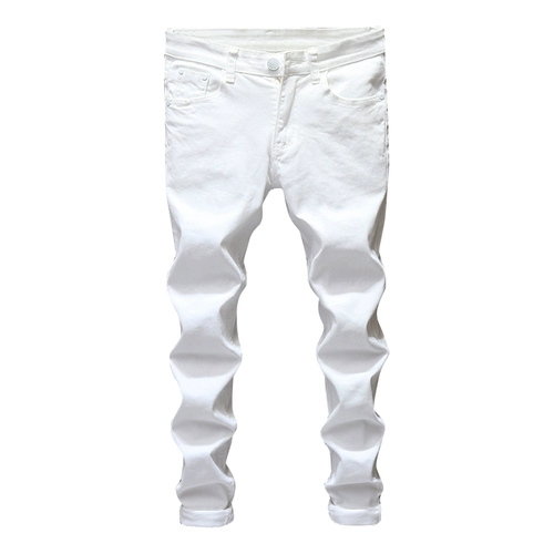 Джинсы, трендовые белые штаны, в корейском стиле, коллекция 2023