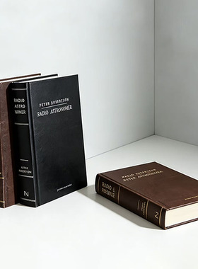 样板房装饰书北欧欧式复古皮质封面装饰摆件展厅书房客厅拍摄道具