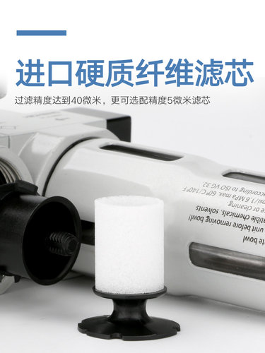 FESTO型气动过滤器HFC FRC-D-MINI/MIDI 1/4 1/2二联件耐压16公斤 - 图1