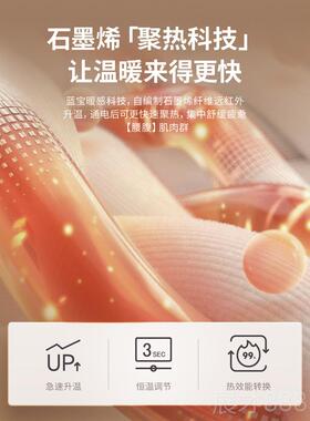 正品德国蓝宝腰部按摩器椎按摩仪腰背部腹部热敷宫暖部神器腰按摩