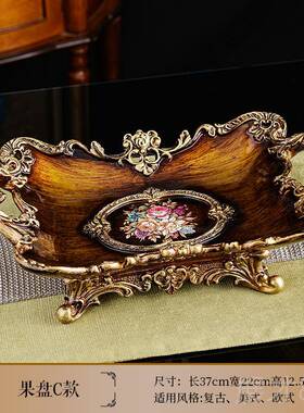 正品美式园风花彷古手高工摆件客厅轻奢华插花田档鲜花瓶摆设彷真