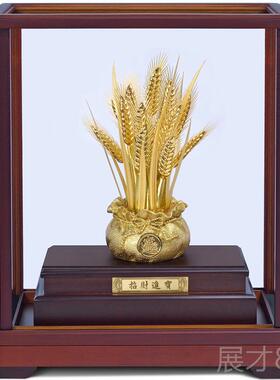 正品足金金招葫芦摆客件厅搬家乔箔迁新居礼品财祝寿礼物公司开业