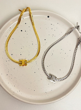 小众设计凯旋门2024新款轻奢项链