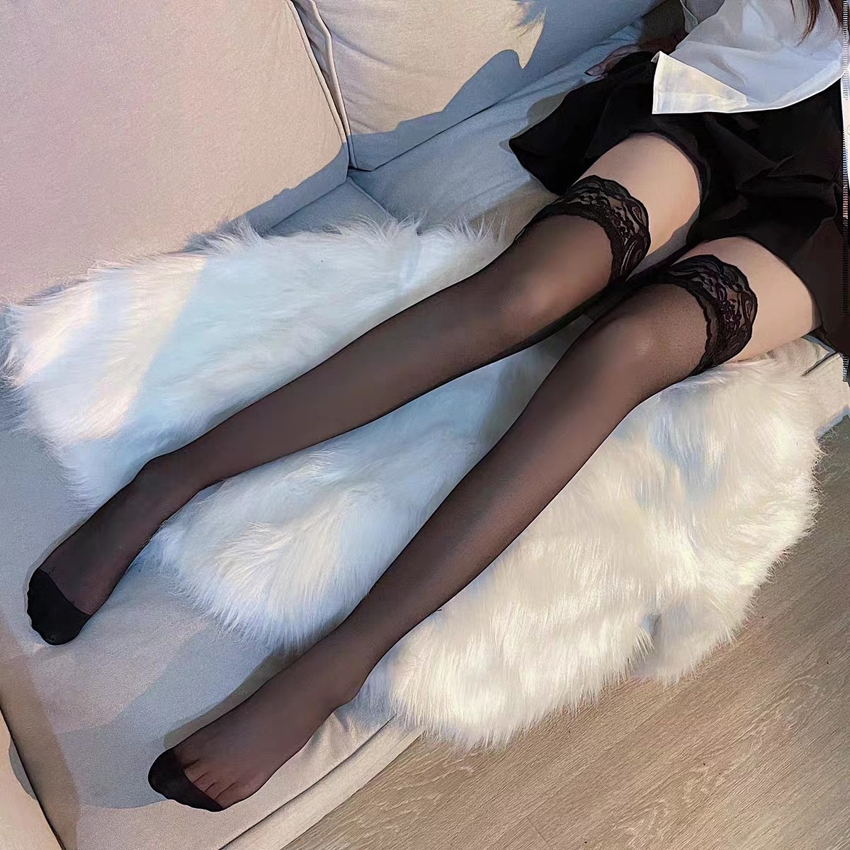 黑丝袜丝袜女春秋超薄款防勾丝性感渔网打底裤连裤袜过膝情调蕾丝,淘宝优惠券,粉丝福利购,淘宝优惠卷