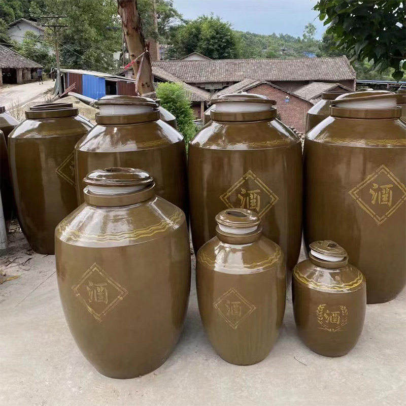 酒坛子家用密封窖藏老式复古酒缸土陶泡酒专用加厚带盖50/100斤装,淘宝优惠券,粉丝福利购,淘宝优惠卷
