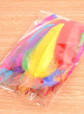 幼儿园手工羽毛美术课程制作材料