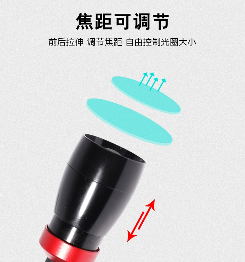 筏钓灯夜钓灯led竿稍灯蓝黄双光诱鱼灯调焦灯夹式调亮度钓鱼灯usb - 图1