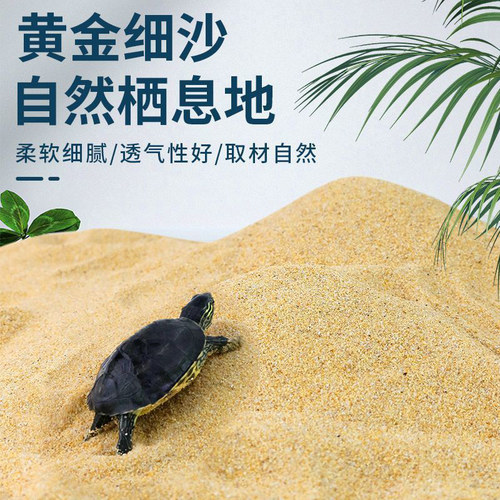 乌龟专用砂冬眠爬宠砂天然细河沙鱼缸铺底造景螃蟹陆龟产蛋海绵沙 - 图0
