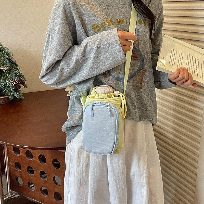 Sports water bottle bag, travel crossbody bag, walking mobile phone bag