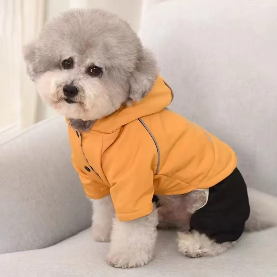 宠物衣服狗狗秋冬款带帽套装四脚衣防风泰迪比熊幼犬小狗服装棉衣,淘宝优惠券,粉丝福利购,淘宝优惠卷