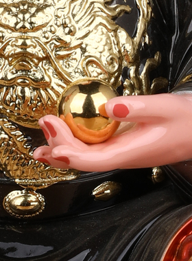 掌堂教主胡天龙神像家用供奉胡四太爷像体真身树脂摆件胡氏三兄弟