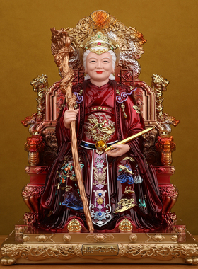 黑老太太神像黑妈妈奶奶像体真身家用供奉树脂佛像摆件四大家族像