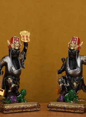 黑白无常神像七爷八爷谢范将军二爷真身家用供奉二伯树脂阴神摆件