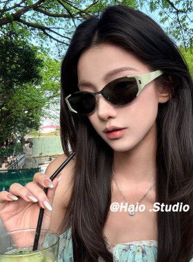 2026新款墨镜女小清新绿色