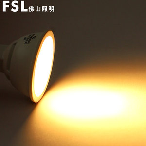 佛山照明led灯杯mr16射灯灯泡220v灯杯GU5.3插脚COB灯杯4.5W灯泡