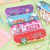 Cartoon inspirational text pencil bag for primary school students stationery gift large capacity pencil bag cute high value stationery