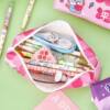 Cartoon inspirational text pencil bag for primary school students stationery gift large capacity pencil bag cute high value stationery