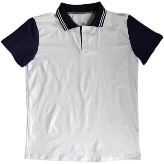 Short-sleeved white T-shirt new custom student style