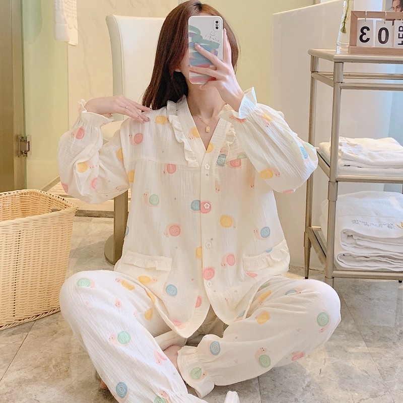  qusmiyan秋水名媛睡衣/家居服套装