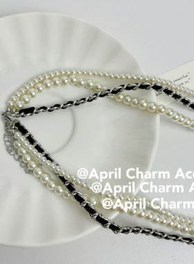 April Charm Acc 法式复古链条轻奢小众设计感锁骨链颈链配饰女