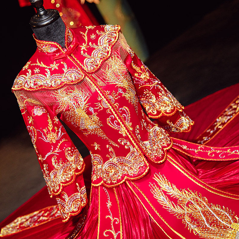 秀禾服2020新款结婚新娘显瘦敬酒服 衣佐吾佑旗袍