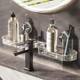 Faucet suction cup storage rack bathroom toilet
