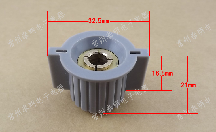 塑料旋钮电位器旋钮灰色KDJ32-20-6J带手柄配套WH118 110 050 6MM-图3