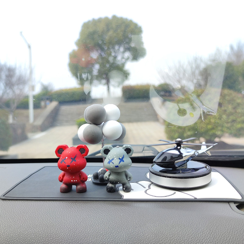 可爱暴力熊车载香水汽车香薰摆件车内除异味香氛太阳能飞机装饰女,淘宝优惠券,粉丝福利购,淘宝优惠卷